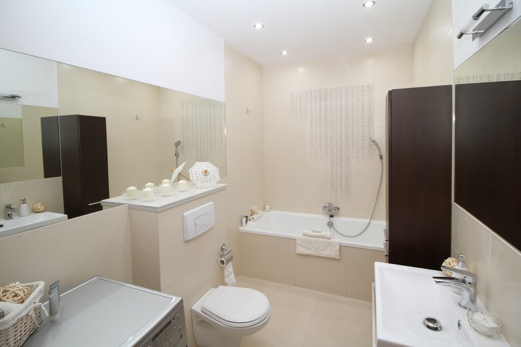 Smith' tiling bathroom